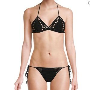 Cult gaia liliana crochet bikini set